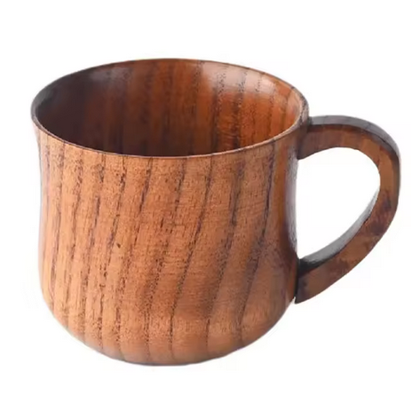 SOLID WOOD CUP with HANDLE - Image 2