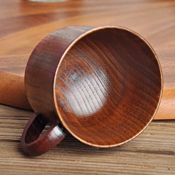 SOLID WOOD CUP with HANDLE - Image 5