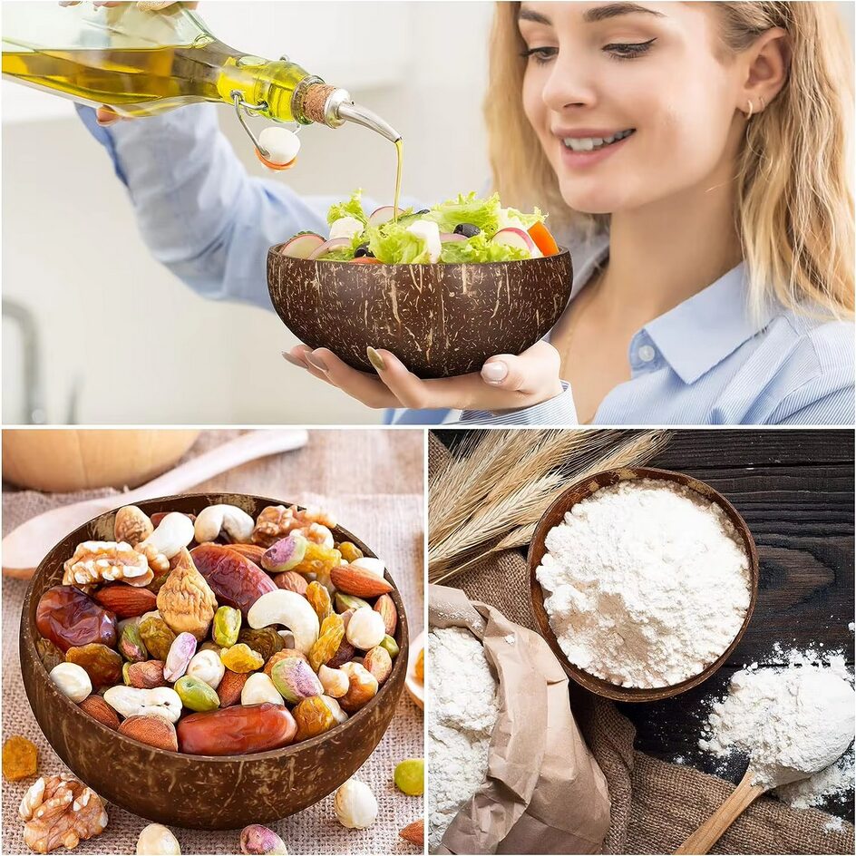 NATURAL COCONUT SHELL BOWLS | Slimpol