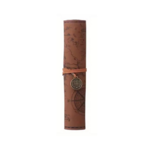 TREASURY MAP RETRO LEATHER PENCIL CASE