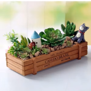 VINTAGE WOODEN STORAGE BOX for SUNDRIES