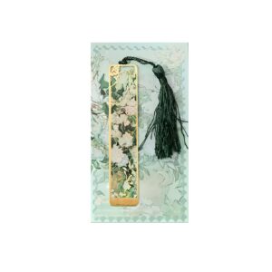 VINTAGE LONG TASSEL METAL BOOKMARK